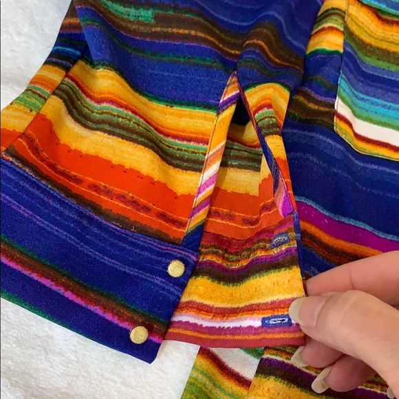 ✓ T-bags Los Angeles EUC dress striped small blue - Picture 16 of 16